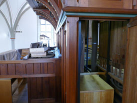 Sanierung der "Lötzerich" Orgel in St. Crescentius (Foto: Karl-Franz Thiede)